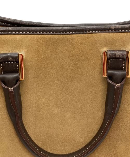 LOEWE（ロエベ）LOEWE (ロエベ) アマソナ28 スエードハンドバッグ ブラウンの古着・服飾アイテム