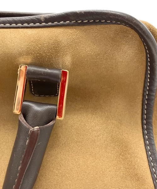 LOEWE（ロエベ）LOEWE (ロエベ) アマソナ28 スエードハンドバッグ ブラウンの古着・服飾アイテム