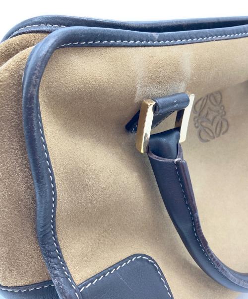 LOEWE（ロエベ）LOEWE (ロエベ) アマソナ28 スエードハンドバッグ ブラウンの古着・服飾アイテム