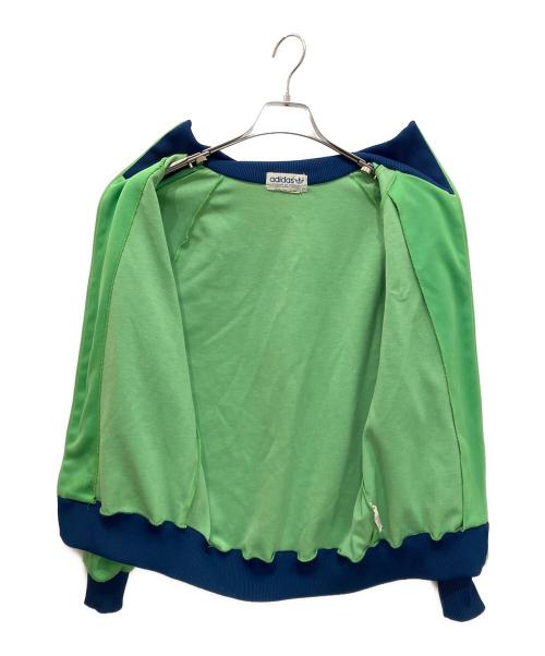 adidas（アディダス）adidas (アディダス) 80'sトラックジャケット グリーン×ネイビー サイズ:3号の古着・服飾アイテム