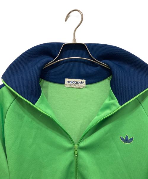 adidas（アディダス）adidas (アディダス) 80'sトラックジャケット グリーン×ネイビー サイズ:3号の古着・服飾アイテム