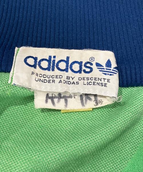 adidas（アディダス）adidas (アディダス) 80'sトラックジャケット グリーン×ネイビー サイズ:3号の古着・服飾アイテム