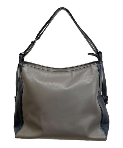 MOTHERHOUSE（マザーハウス）MOTHERHOUSE (マザーハウス) ヨゾラ 2WAY ショルダーバッグ ブラウン×ネイビーの古着・服飾アイテム