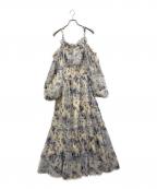 Snidelスナイデル）の古着「NYBG ギャザープリーツワンピース」｜アイボリー×ブルー
