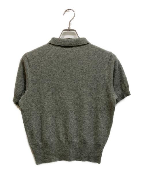 POLO RALPH LAUREN（ポロ・ラルフローレン）POLO RALPH LAUREN (ポロ・ラルフローレン) カシミヤ半袖ニット グレー サイズ:Lの古着・服飾アイテム