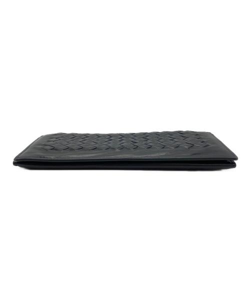 BOTTEGA VENETA（ボッテガベネタ）BOTTEGA VENETA (ボッテガベネタ) イントレチャート長財布 ブラックの古着・服飾アイテム