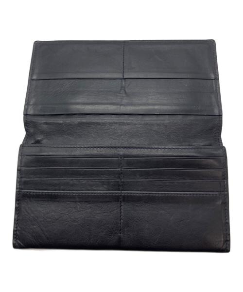 BOTTEGA VENETA（ボッテガベネタ）BOTTEGA VENETA (ボッテガベネタ) イントレチャート長財布 ブラックの古着・服飾アイテム