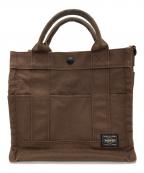 PORTERポーター）の古着「SMOKY 2WAY TOTE BAG(S)」｜ブラウン