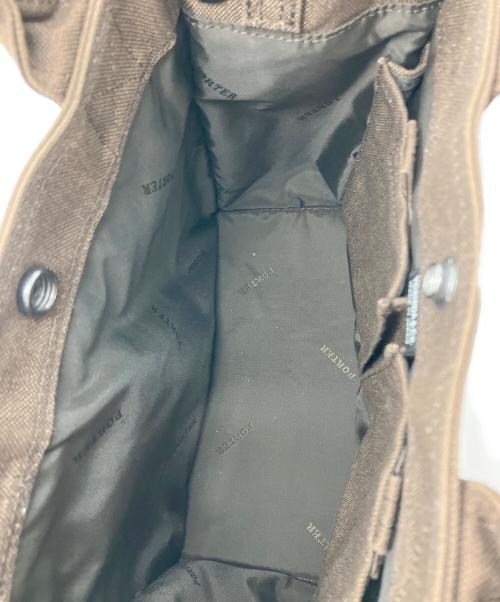 PORTER（ポーター）PORTER (ポーター) SMOKY 2WAY TOTE BAG(S) ブラウンの古着・服飾アイテム