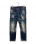 DSQUARED2（ディースクエアード）の古着「ダメージ加工デニムパンツ」｜ブルー
