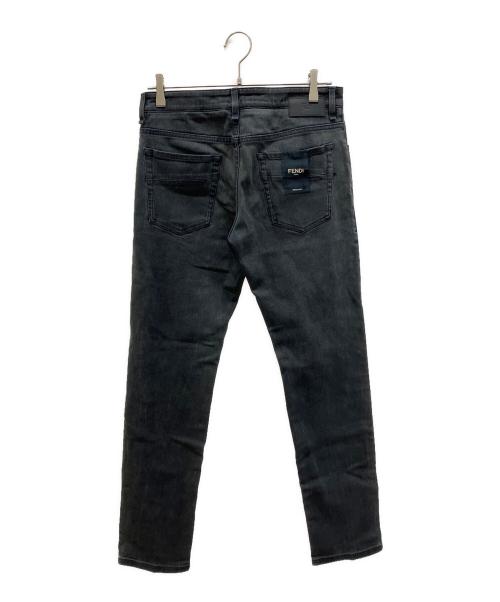 FENDI（フェンディ）FENDI (フェンディ) PANTALONE WASHED OVERDIEDデニムパンツ グレー サイズ:30の古着・服飾アイテム