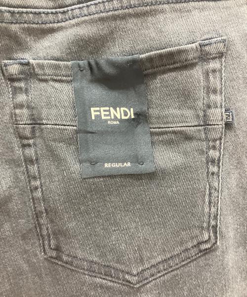 FENDI（フェンディ）FENDI (フェンディ) PANTALONE WASHED OVERDIEDデニムパンツ グレー サイズ:30の古着・服飾アイテム