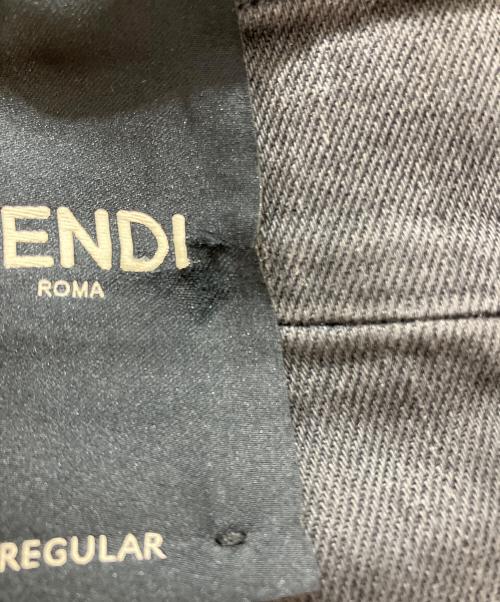 FENDI（フェンディ）FENDI (フェンディ) PANTALONE WASHED OVERDIEDデニムパンツ グレー サイズ:30の古着・服飾アイテム