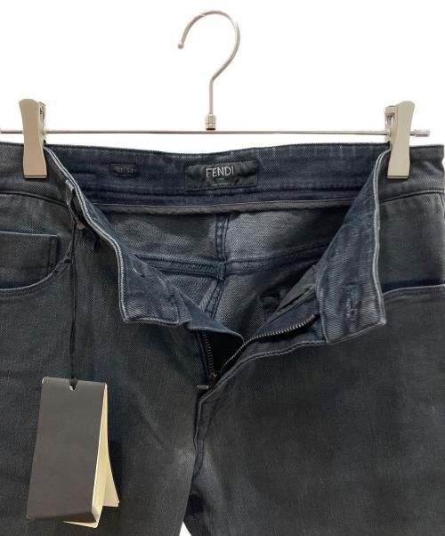 FENDI（フェンディ）FENDI (フェンディ) PANTALONE WASHED OVERDIEDデニムパンツ グレー サイズ:30の古着・服飾アイテム