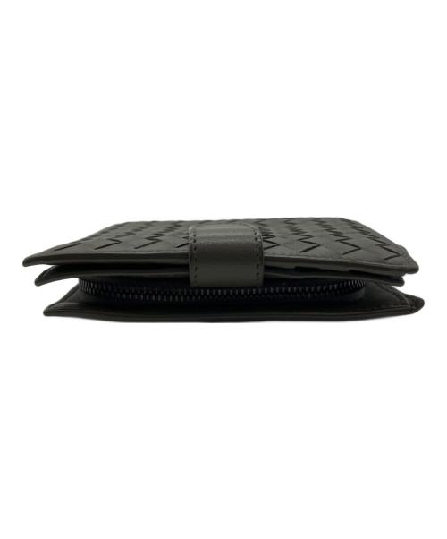 BOTTEGA VENETA（ボッテガベネタ）BOTTEGA VENETA (ボッテガベネタ) イントレチャート2つ折り財布 ブラウンの古着・服飾アイテム
