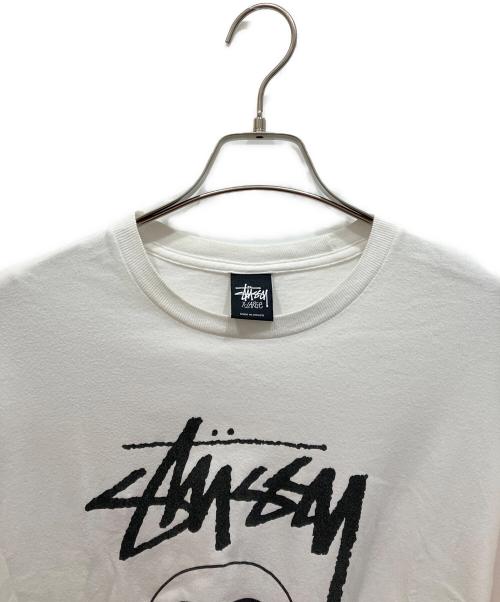 stussy（ステューシー）stussy (ステューシー) ロゴプリントTシャツ ホワイト サイズ:XLの古着・服飾アイテム