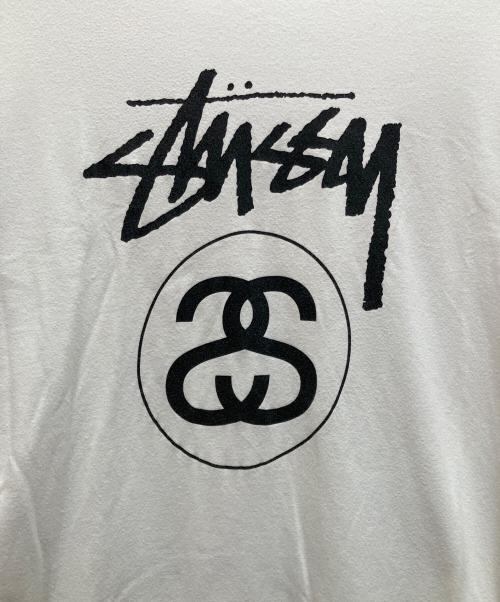 stussy（ステューシー）stussy (ステューシー) ロゴプリントTシャツ ホワイト サイズ:XLの古着・服飾アイテム