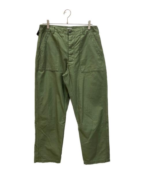 CIOTA（シオタ）CIOTA (シオタ) スビンコットンムラ糸バックサテンベイカーパンツ グリーン サイズ:5の古着・服飾アイテム