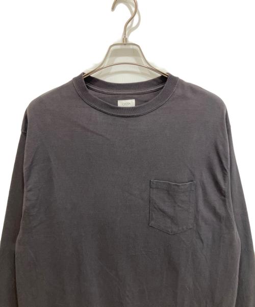 CIOTA（シオタ）CIOTA (シオタ) スビンコットン 10/- 度詰め 吊り天竺 ポケット付き ロンT ブラック サイズ:7の古着・服飾アイテム