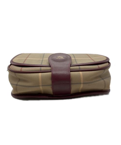 Burberry's（バーバリーズ）Burberry's (バーバリーズ) チェック柄ショルダーバッグ ブラウンの古着・服飾アイテム