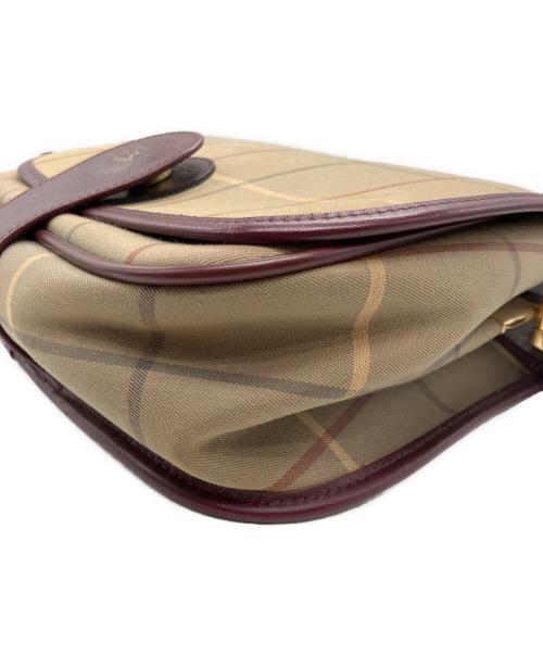 Burberry's（バーバリーズ）Burberry's (バーバリーズ) チェック柄ショルダーバッグ ブラウンの古着・服飾アイテム