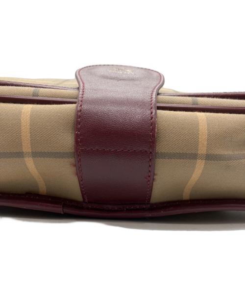Burberry's（バーバリーズ）Burberry's (バーバリーズ) チェック柄ショルダーバッグ ブラウンの古着・服飾アイテム