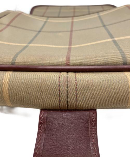 Burberry's（バーバリーズ）Burberry's (バーバリーズ) チェック柄ショルダーバッグ ブラウンの古着・服飾アイテム