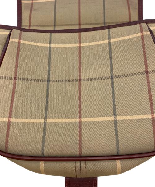 Burberry's（バーバリーズ）Burberry's (バーバリーズ) チェック柄ショルダーバッグ ブラウンの古着・服飾アイテム