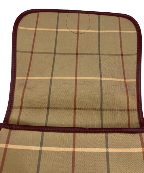 Burberry's（バーバリーズ）Burberry's (バーバリーズ) チェック柄ショルダーバッグ ブラウンの古着・服飾アイテム