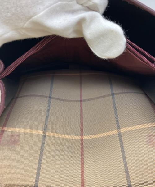 Burberry's（バーバリーズ）Burberry's (バーバリーズ) チェック柄ショルダーバッグ ブラウンの古着・服飾アイテム