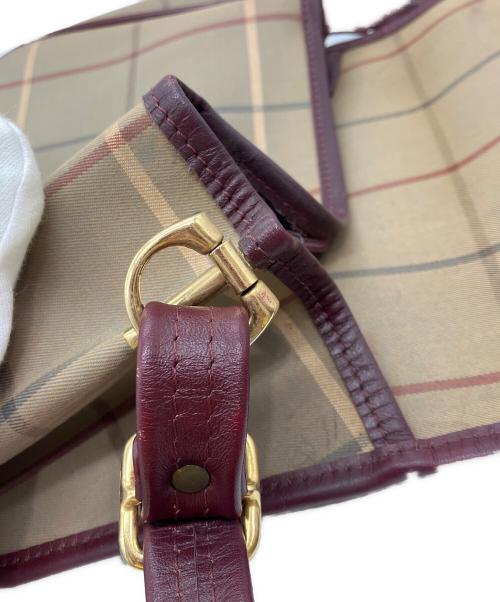Burberry's（バーバリーズ）Burberry's (バーバリーズ) チェック柄ショルダーバッグ ブラウンの古着・服飾アイテム
