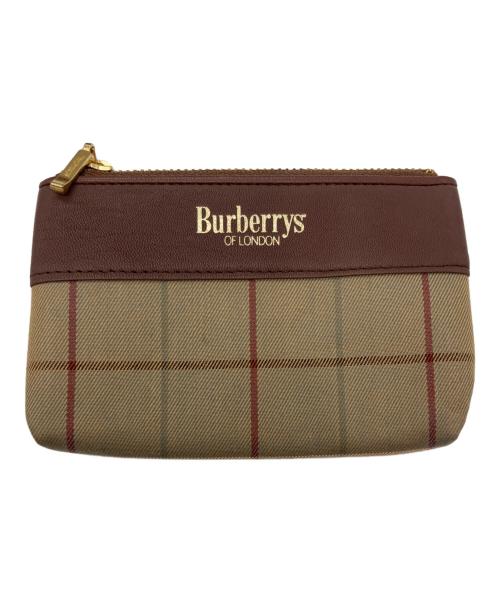 Burberry's（バーバリーズ）Burberry's (バーバリーズ) チェック柄ショルダーバッグ ブラウンの古着・服飾アイテム