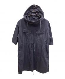 Engineered Garments（エンジニアド ガーメンツ）の古着「半袖アノラック型ワンピース」｜ネイビー