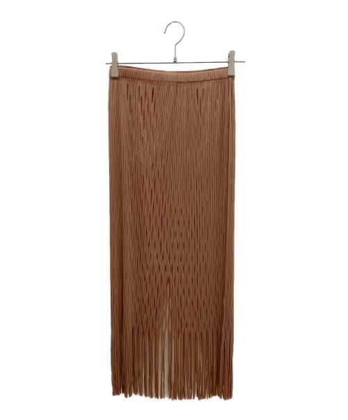 ISSEY MIYAKE（イッセイミヤケ）ISSEY MIYAKE (イッセイミヤケ) スカート ブラウン サイズ:2の古着・服飾アイテム