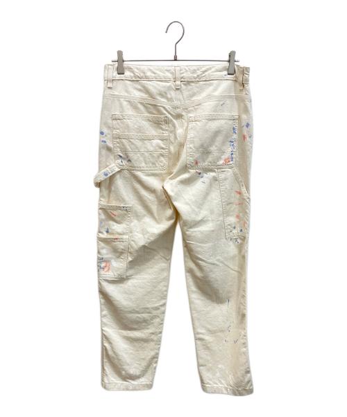 LAUREN RALPH LAUREN（ローレン ラルフ ローレン）LAUREN RALPH LAUREN (ローレン ラルフ ローレン) ペイント加工ペインターパンツ ベージュ サイズ:4の古着・服飾アイテム