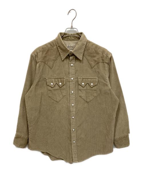 ROCKMOUNT（ロックマウント）ROCKMOUNT (ロックマウント)  コーデュロイウエスタン シャツ ベージュ サイズ:16.5-33の古着・服飾アイテム