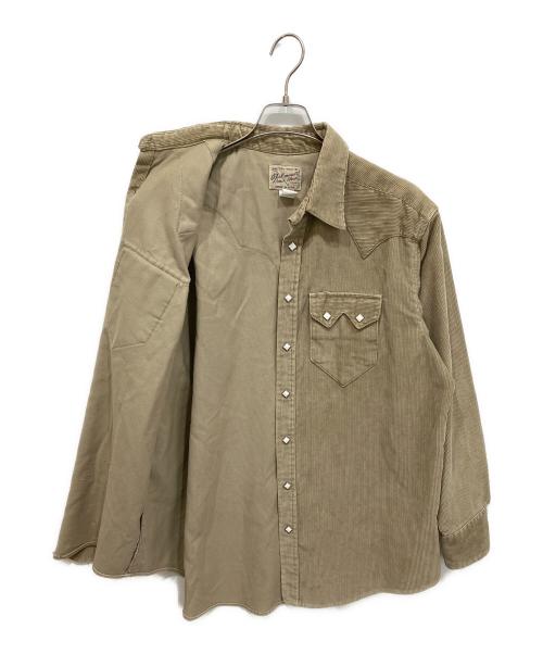 ROCKMOUNT（ロックマウント）ROCKMOUNT (ロックマウント)  コーデュロイウエスタン シャツ ベージュ サイズ:16.5-33の古着・服飾アイテム