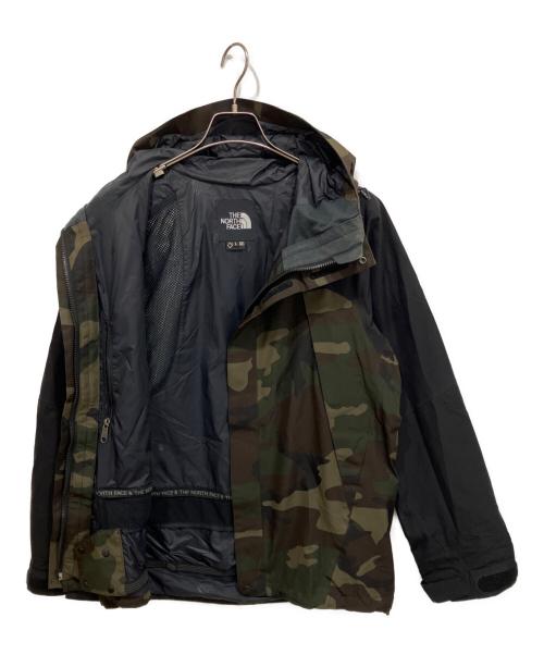 THE NORTH FACE（ザ ノース フェイス）THE NORTH FACE (ザ ノース フェイス) NOVELTY MOUNTAIN JACKET グリーン×ブラック サイズ:Lの古着・服飾アイテム