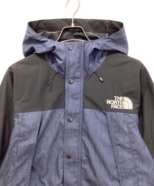 THE NORTH FACE（ザ ノース フェイス）THE NORTH FACE (ザ ノース フェイス) MOUNTAIN LIGHT DENIM JACKET ブラック×インディゴ サイズ:Mの古着・服飾アイテム