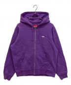 SUPREMEシュプリーム）の古着「18AW Reflective Small Box Zip Up Sweatshirt」｜パープル