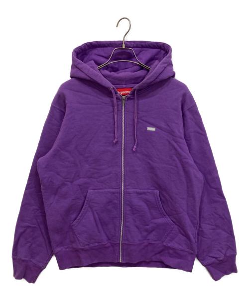 SUPREME（シュプリーム）SUPREME (シュプリーム) 18AW Reflective Small Box Zip Up Sweatshirt パープル サイズ:Lの古着・服飾アイテム