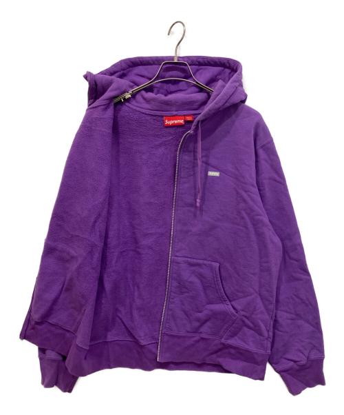 SUPREME（シュプリーム）SUPREME (シュプリーム) 18AW Reflective Small Box Zip Up Sweatshirt パープル サイズ:Lの古着・服飾アイテム