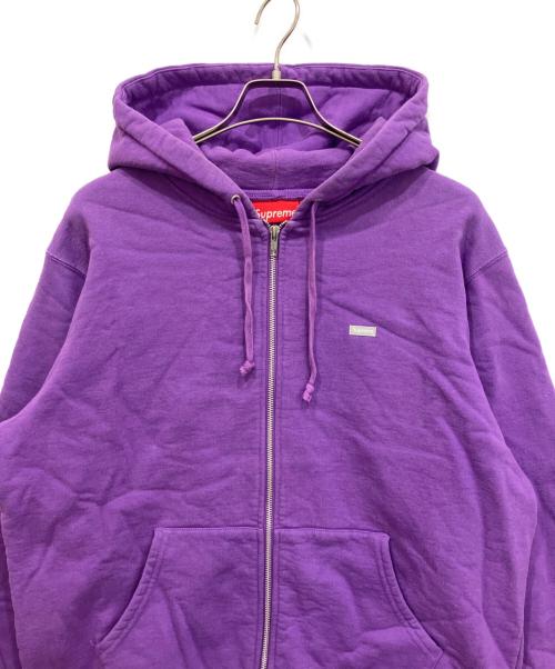 SUPREME（シュプリーム）SUPREME (シュプリーム) 18AW Reflective Small Box Zip Up Sweatshirt パープル サイズ:Lの古着・服飾アイテム