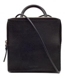 building block（ビルディングブロック）の古着「LEATHER BOX BAG」｜ブラック