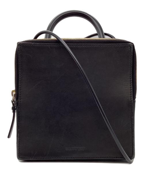 building block（ビルディングブロック）Building Block (ビルディングブロック) LEATHER BOX BAG ブラックの古着・服飾アイテム