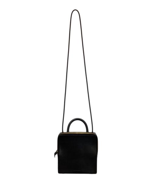 building block（ビルディングブロック）Building Block (ビルディングブロック) LEATHER BOX BAG ブラックの古着・服飾アイテム