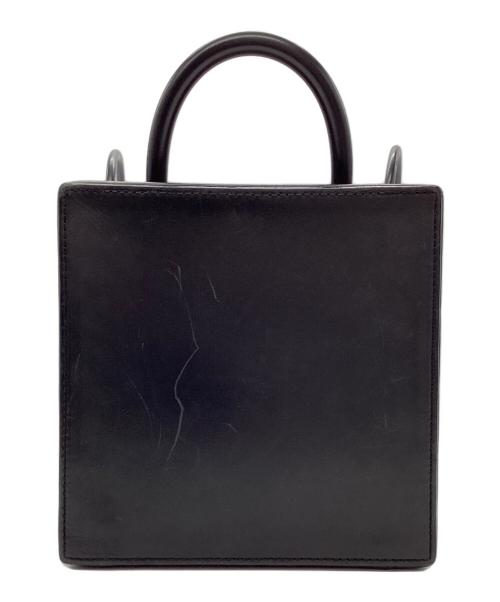 building block（ビルディングブロック）Building Block (ビルディングブロック) LEATHER BOX BAG ブラックの古着・服飾アイテム