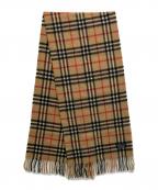 Burberry'sバーバリーズ）の古着「ノヴァチェックカシミヤマフラー」｜ブラウン