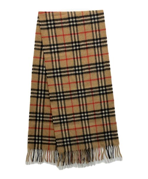 Burberry's（バーバリーズ）Burberry's (バーバリーズ) ノヴァチェックカシミヤマフラー ブラウンの古着・服飾アイテム