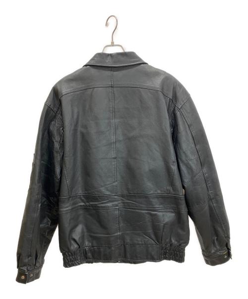 weekends（ウィークエンド）weekends (ウィークエンド) 古着レザージャケット ブラック サイズ:LXTの古着・服飾アイテム